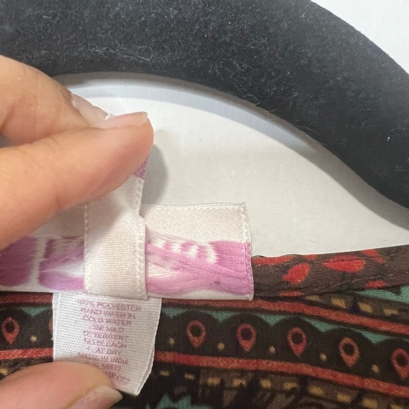 Anthropologie Boemo Boho Tiered Floral Dress Size Large Petite - Picture 9 of 9